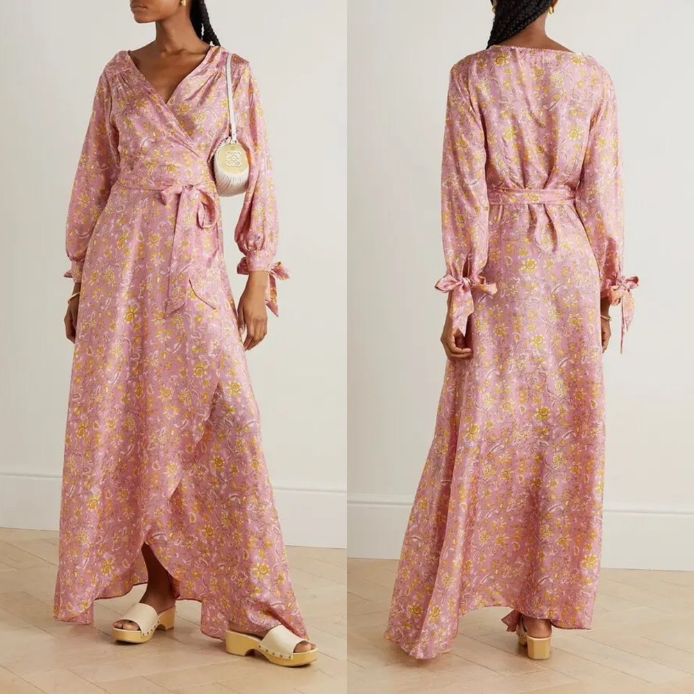 Hannah Artwear Luna Dress 100% Silk Sz 0 (Small)